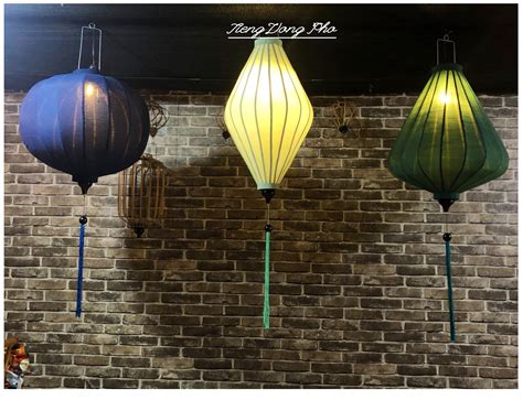 Set Of 3 Pcs Of Bamboo Silk Lanterns 50cm Ceiling Etsy