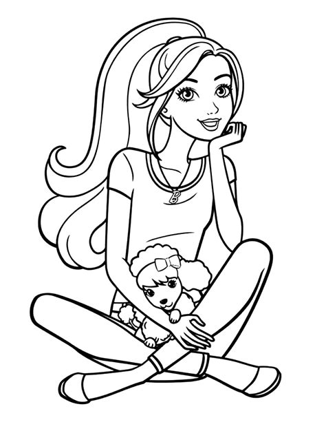 30 Barbie Colouring Pages Kids Colouring Pages Barbie Etsy