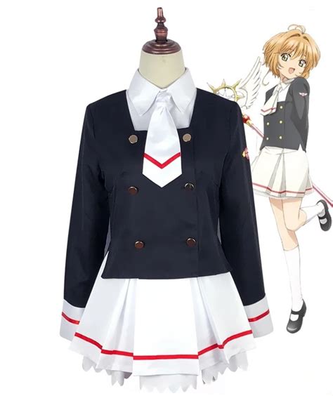 New Clear Card Clamp Cardcaptor Sakura Kinomoto Sakura School Uniform