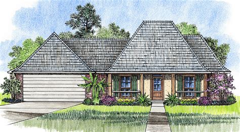 Acadian Cottage With 3 Bedrooms 14184kb Architectural Designs