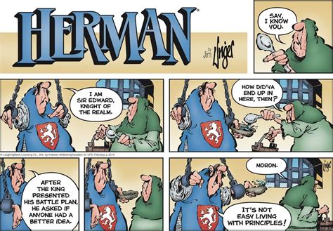 Herman By Jim Unger For February 03 2019 With Images Funny Cartoon
