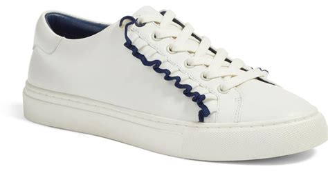 249 items on sale from $89. Tory Sport Leather Ruffle Sneaker in Blue - Lyst