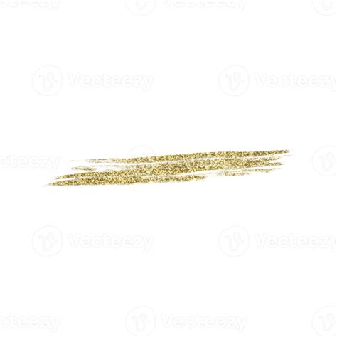 Gold Glitter Brush Stroke Png