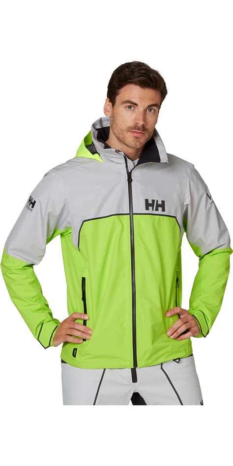 2020 Helly Hansen Mens Hp Foil Light Sailing Jacket 34151 Azid Lime