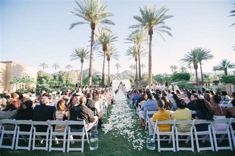 Outdoor Wedding Ceremony Under Palm Trees