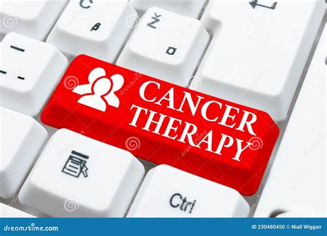 Handwriting Text Cancer Therapy Business Concept Treatment Of Cancer