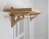 Wooden Curtain Rod With Shelf Pictures