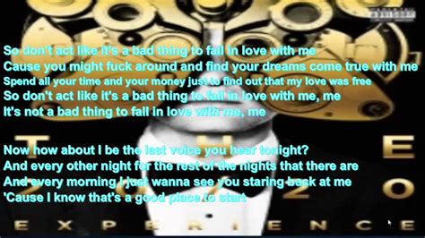 Justin Timberlake Not A Bad Thing Lyrics Youtube