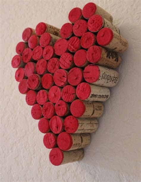 Wine Cork Heart Wine Cork Diy Crafts Wine Cork Projects Wine Cork Art