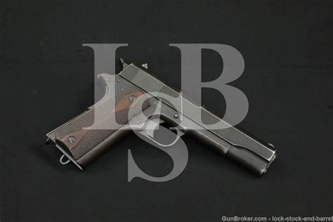 Colt Model Of 1911 Us1911a1 Slide 45 Acp Semi Automatic Pistol 1919