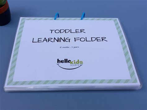 Toddler Learning Folder Personalized Toddler Interactive Etsy
