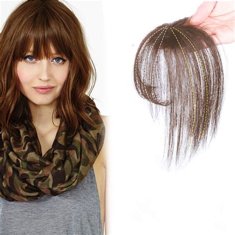 Komorebi Clip In Bangs One Piece Fringe With Temple Remy Human Hair 3d Topper Bangs