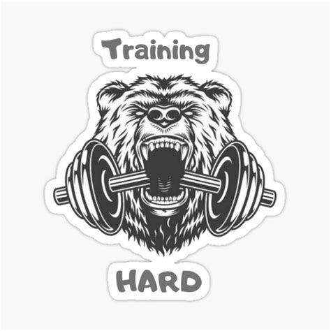 Training Hard Work Hard Sticker For Sale By Khalidaaras Redbubble