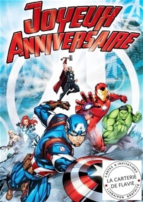 Carte Anniversaire Super Heros Gratuite A Imprimer