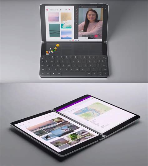 First Look At Microsoft Surface Neo A Dual Screen Laptop Tablet Hybrid