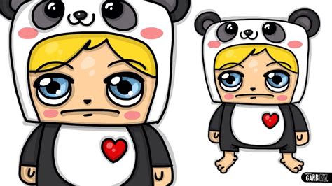 How To Draw A Panda Boy Chibi And Kawaii By Garbi Kw Cute And Easy