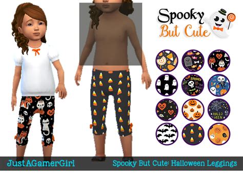 The Sims Resource Spooky But Cute Halloween Leggings