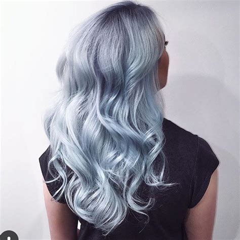 Blue Grey Hair Silver Hair Color Hair Colour Gray Creative