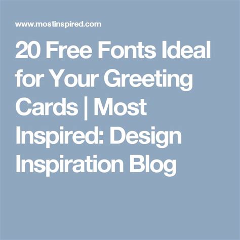 20 Free Fonts Ideal For Your Greeting Cards Most Inspired Design