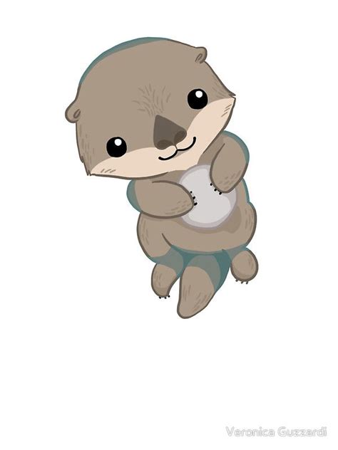 Cute Otter Pup Sticker For Sale By Blackunicorn Baby Otters Cute