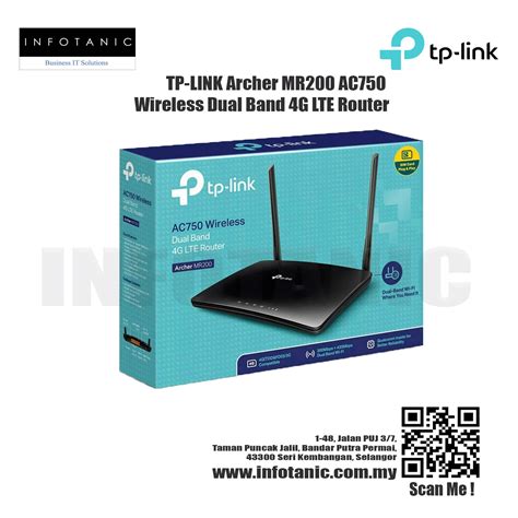 Tp Link Archer Mr200 Ac750 Wireless Dual Band 4g Lte Router