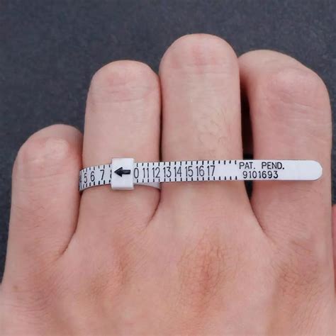 New 1pc Ring Sizer Ukus Official Britishamerican Finger Measure Gauge