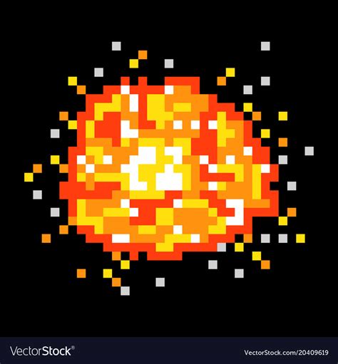 Cartoon Explosion Sprite Animation Drawing Pixel Art Special Images