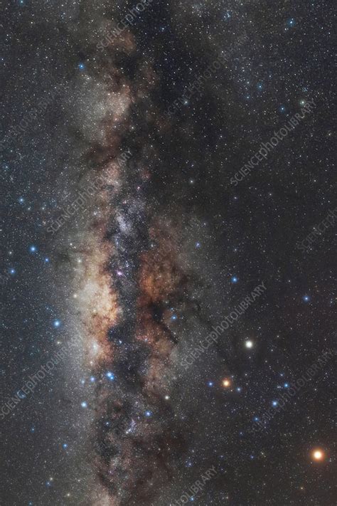 Milky Way Mars And Saturn Stock Image C0525986 Science Photo
