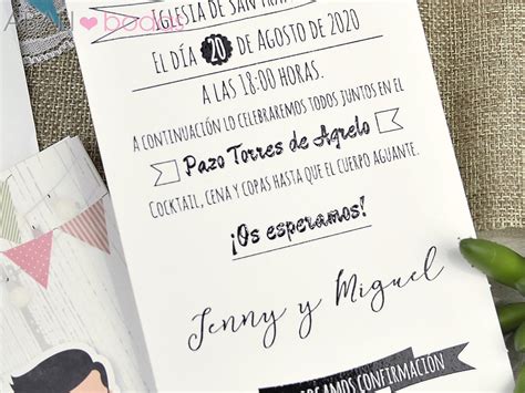 Invitaciones Informales Novios Hipster Abalibodas