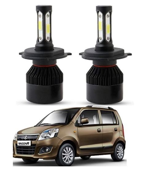 Trigcars Maruti Suzuki Wagonr 2015 Led Headlights Nighteye Light Set Of