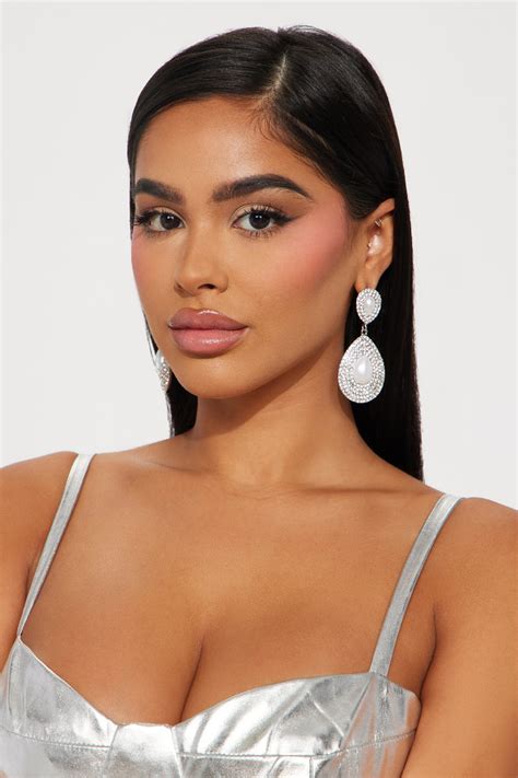 Elegance For The Win Earrings Silver Fashion Nova Jewelry Fashion Nova