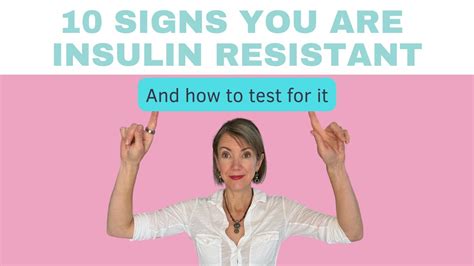 10 signs your are insulin resistant youtube