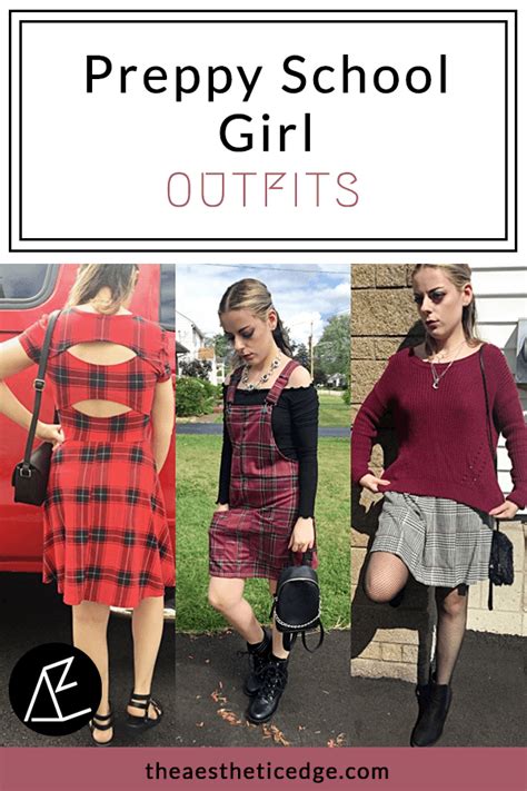 Preppy School Girl Outfits 3 Looks The Aesthetic Edge