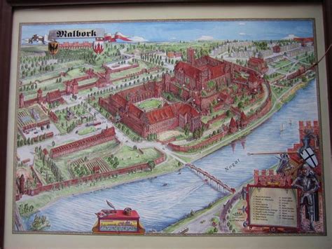 Malbork Castle Castle Fantasy City Map
