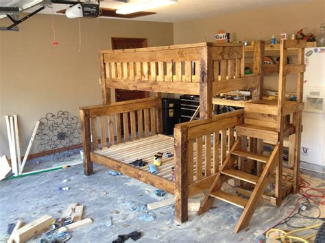 Queen size bunk bed kids' & toddler beds : Plans To Build A Queen Size Bunk Bed Plans DIY Free ...