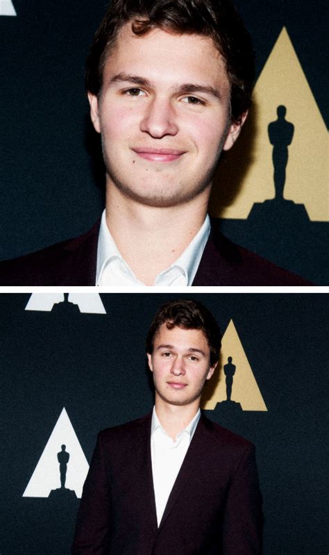 Ansel Elgort Arrives At The Academy Of Motion Picture Arts And Sciences