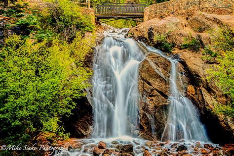 Hd Wallpaper Waterfall Near Trees During Daytime Colorado Springs