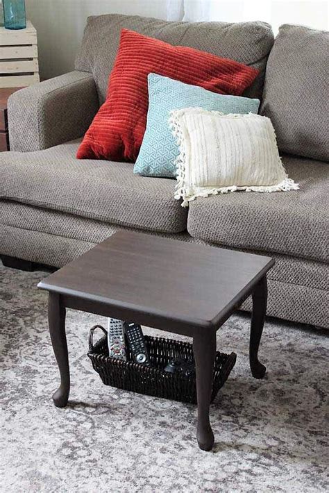 End Table Upcycled As A Small Space Coffee Table Stowandtellu