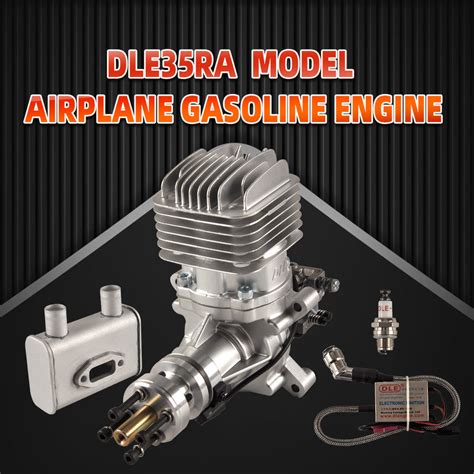 Dle 35ra 35cc Rear Exhaust Single Cylinder Two Stroke Gas Engine For Rc