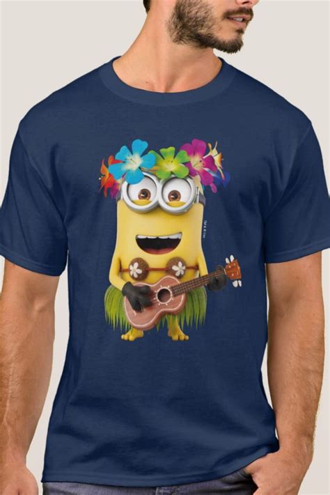 Despicable Me Minion Aloha Men T Shirt Minion Shirts Guys Minion