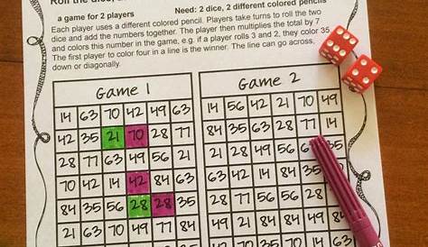Fun Multiplication Games Grade 5