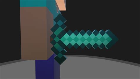 Simpleplanes Minecraft Steve With Diamond Sword