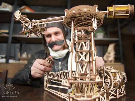Ugears Aviator Wooden Puzzle And Construction Kit Ugears Mechanical Model