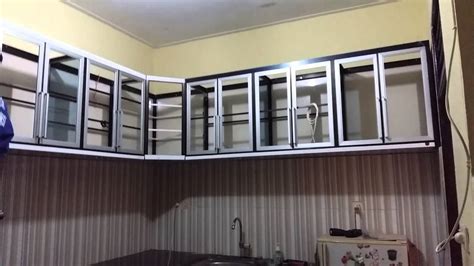 kitchen set aluminium - YouTube