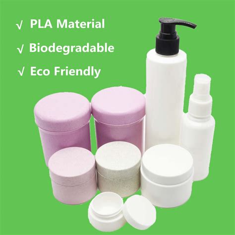 Environmental 100% Pla Cream Jar 15g 30g 50g 100g 250g 2oz Eco Corn Made Plastic Jars ...
