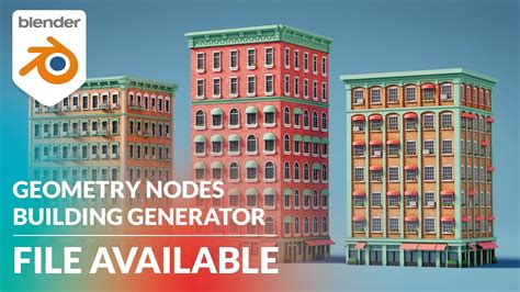 Building Generator With Blender Geometry Nodes Youtube