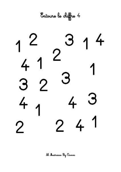 Reconnaître Les Chiffres Act Math Numbers Preschool Math