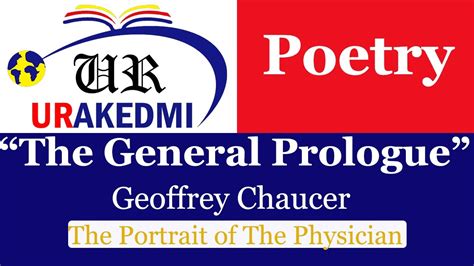 The Portrait Of The Physician The General Prologue Geoffrey Chaucer