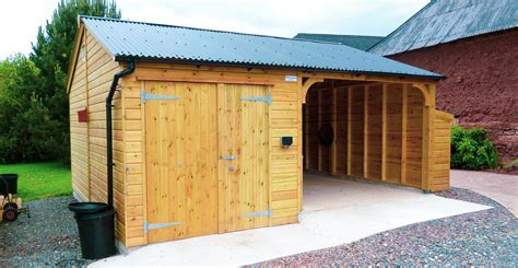 Whether using lumber or metal, a properly constructed carport can extend the life of your vehicle and even improve your home's resale value. Wooden Carports in Devon by Shields Garden Buildings