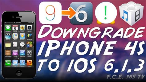 Downgrade Iphone 4s From Ios 934 To Ios 613 With Beehind Youtube